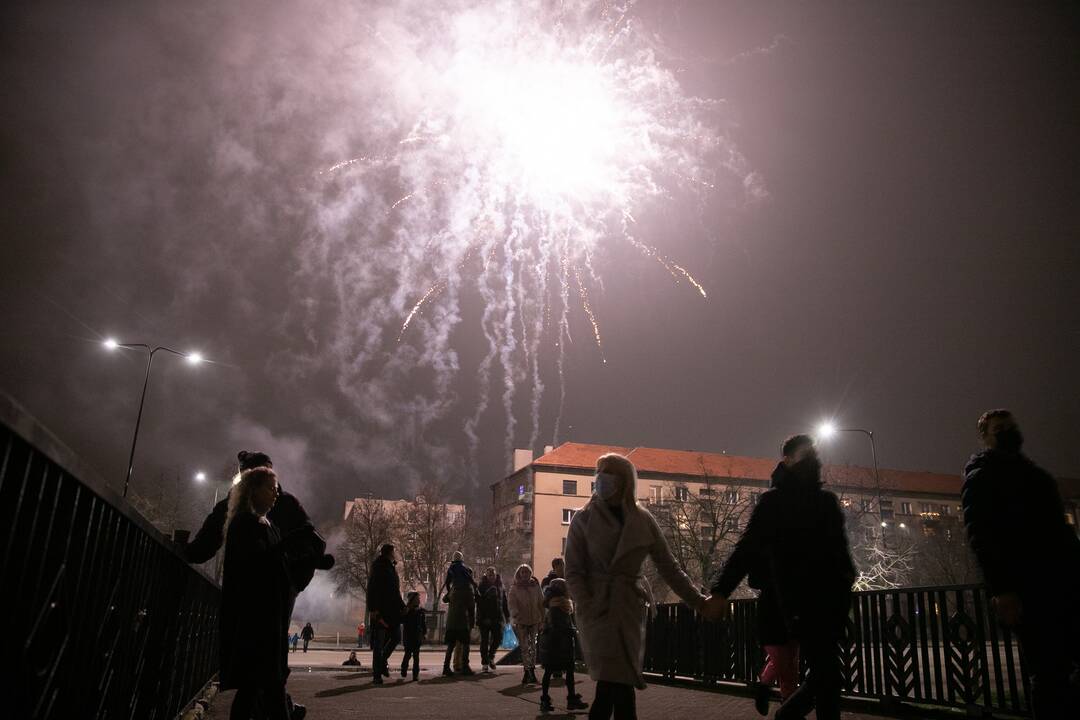 Kaunas pasitiko 2021-uosius
