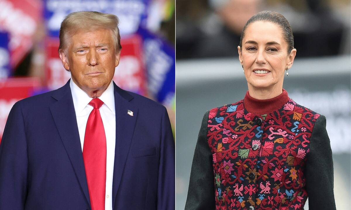 Donaldas Trumpas ir Claudia Sheinbaum