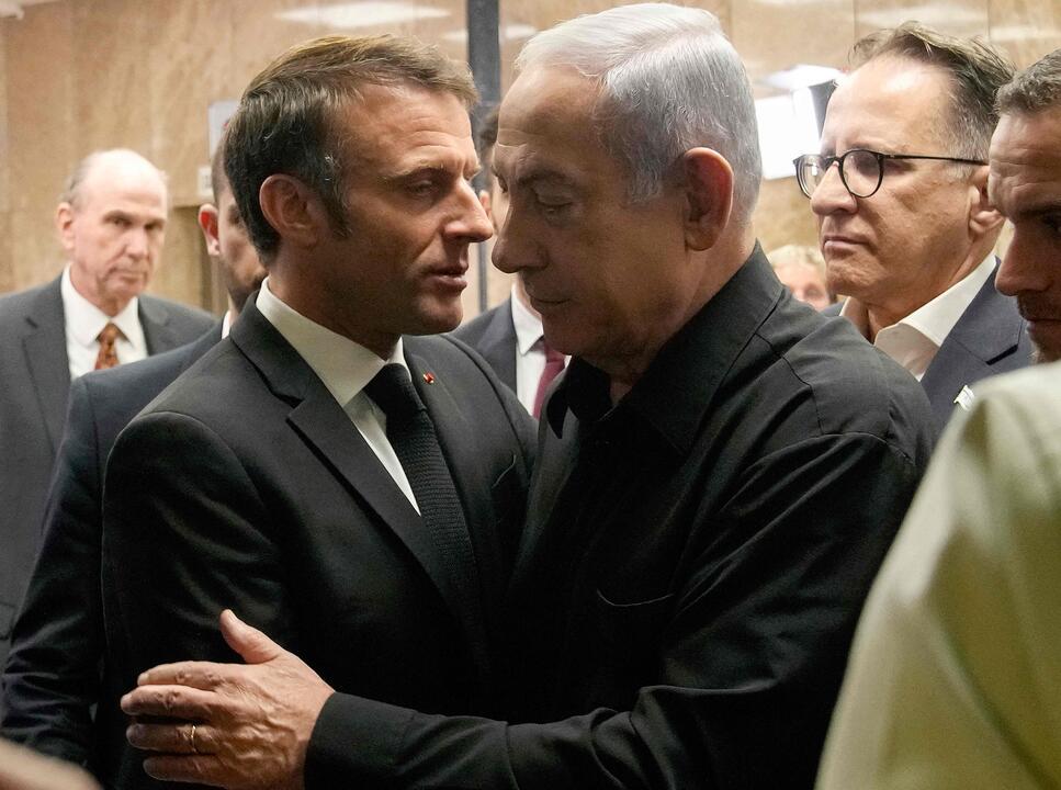 Netanyahu kaltina Macroną stojus teroristų pusėn
