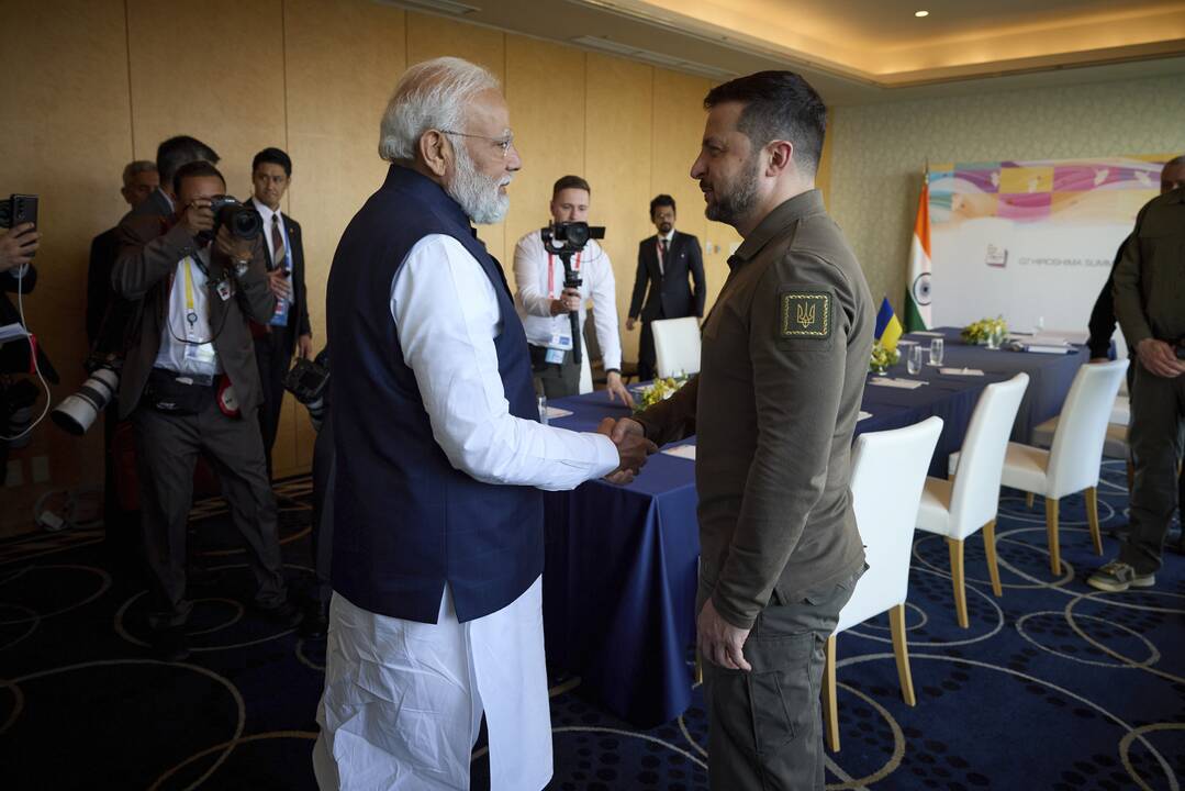 Narendra Modis ir Volodymyras Zelenskis