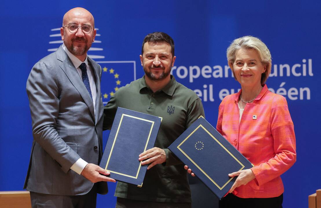 Charlis Michelis, Volodymyras Zelenskis ir Ursula von der Leyen