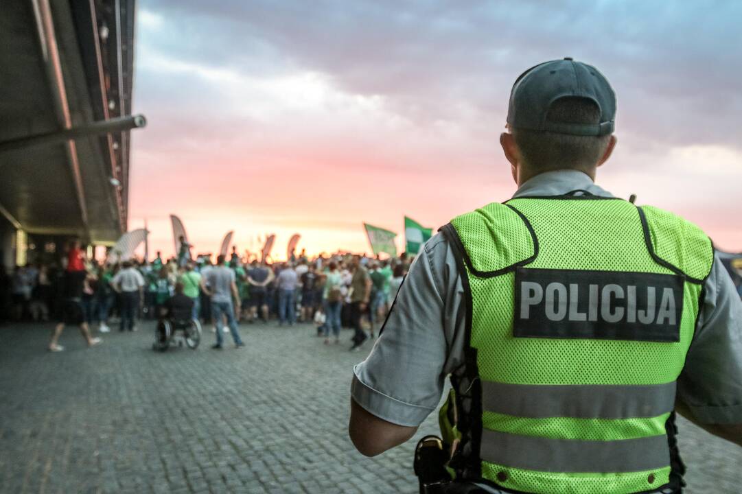 „Žalgiris“ kartu su aistruoliais švenčia pergalę