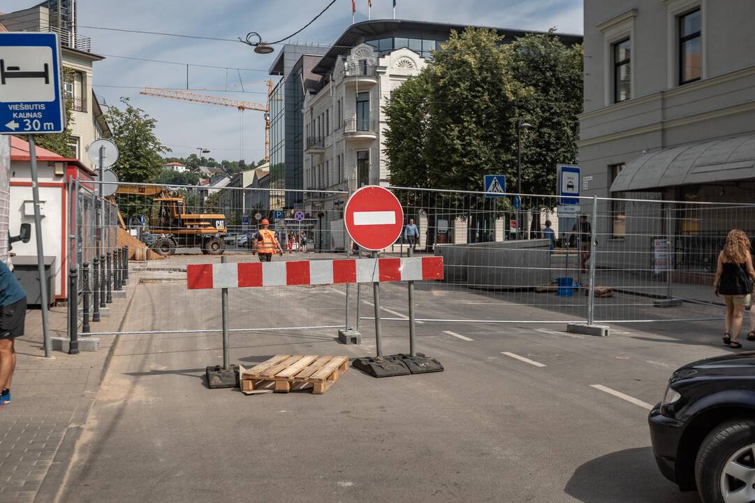 Tvarkomos centrinės Kauno gatvės