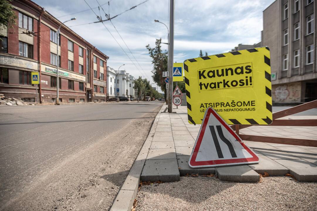 Tvarkomos centrinės Kauno gatvės