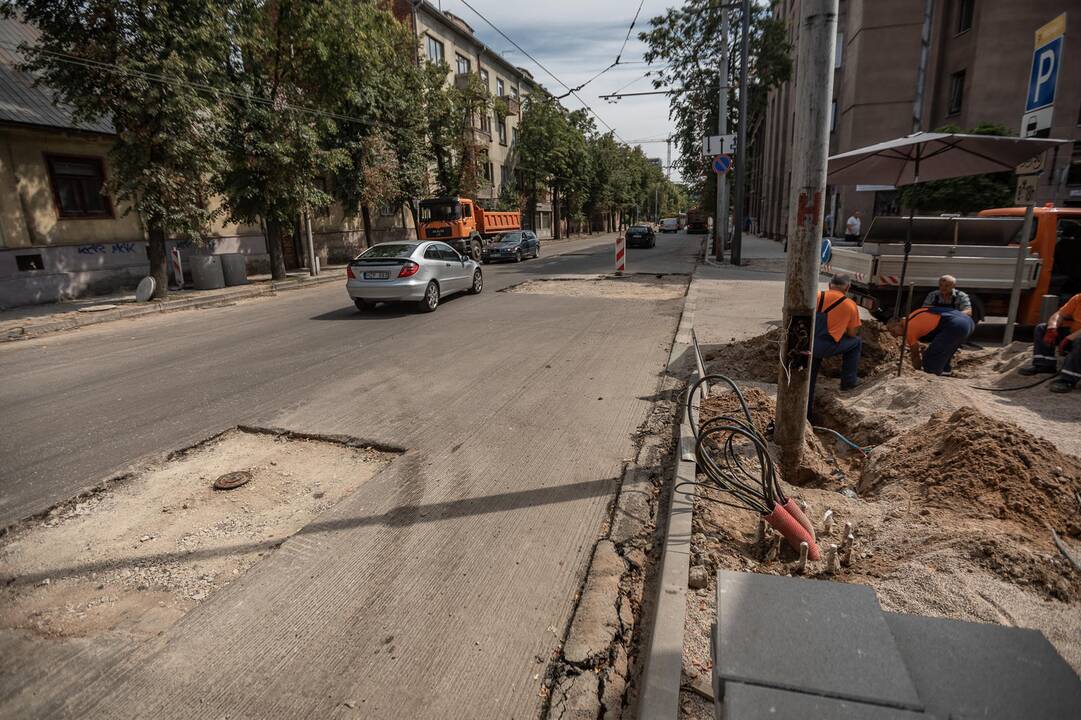 Tvarkomos centrinės Kauno gatvės