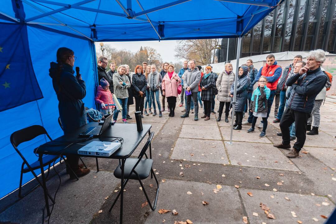 Ąžuolyno gamtotvarkos darbų pristatymas
