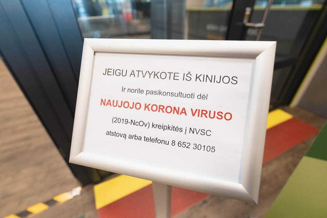 Koronaviruso paieškos Kauno oro uoste