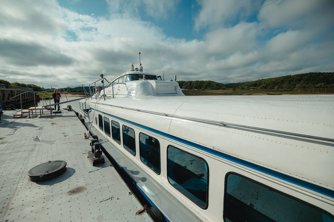 Legendinė „Raketa“ pirmą kartą į Nidą išplaukė su keleiviais