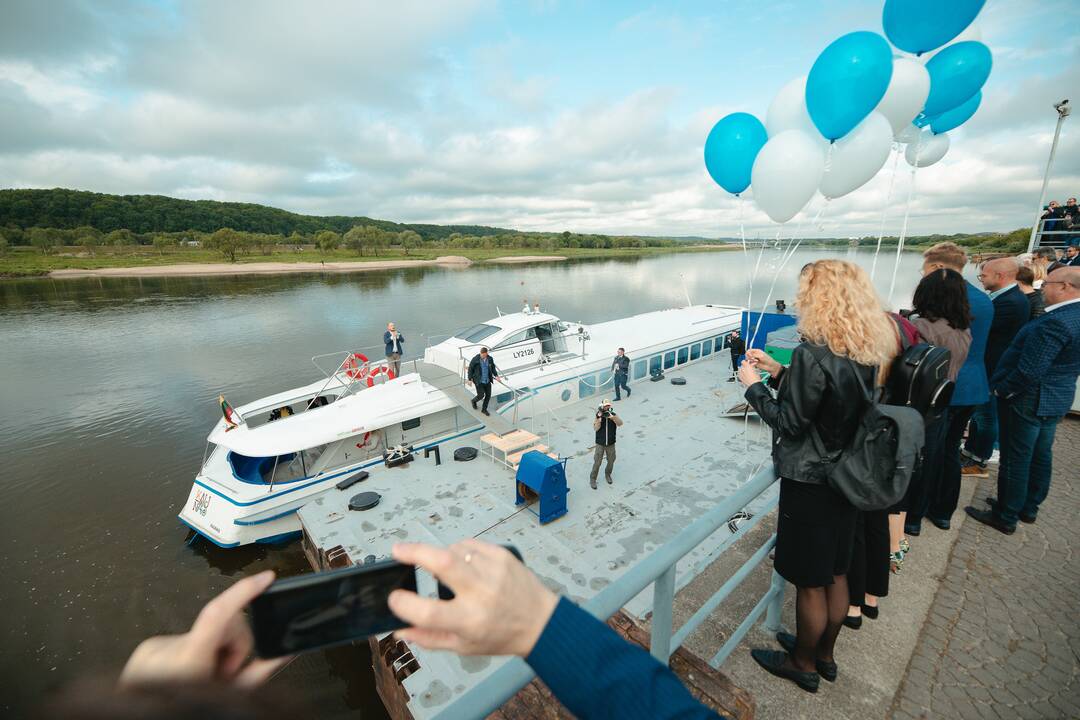 Legendinė „Raketa“ pirmą kartą į Nidą išplaukė su keleiviais