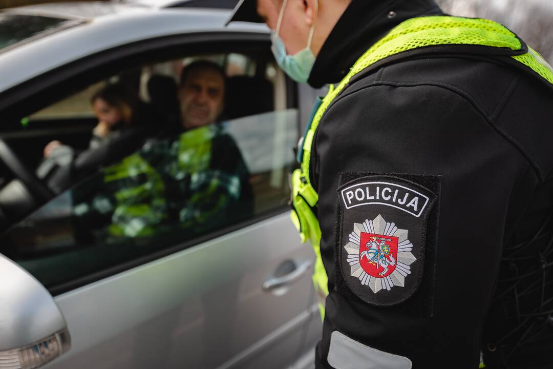 Šeštadienį prie Kauno judėjimą kontroliuoja pareigūnai