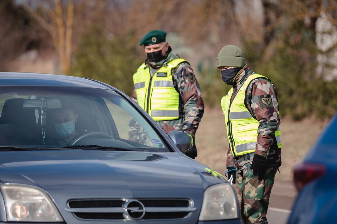 Šeštadienį prie Kauno judėjimą kontroliuoja pareigūnai