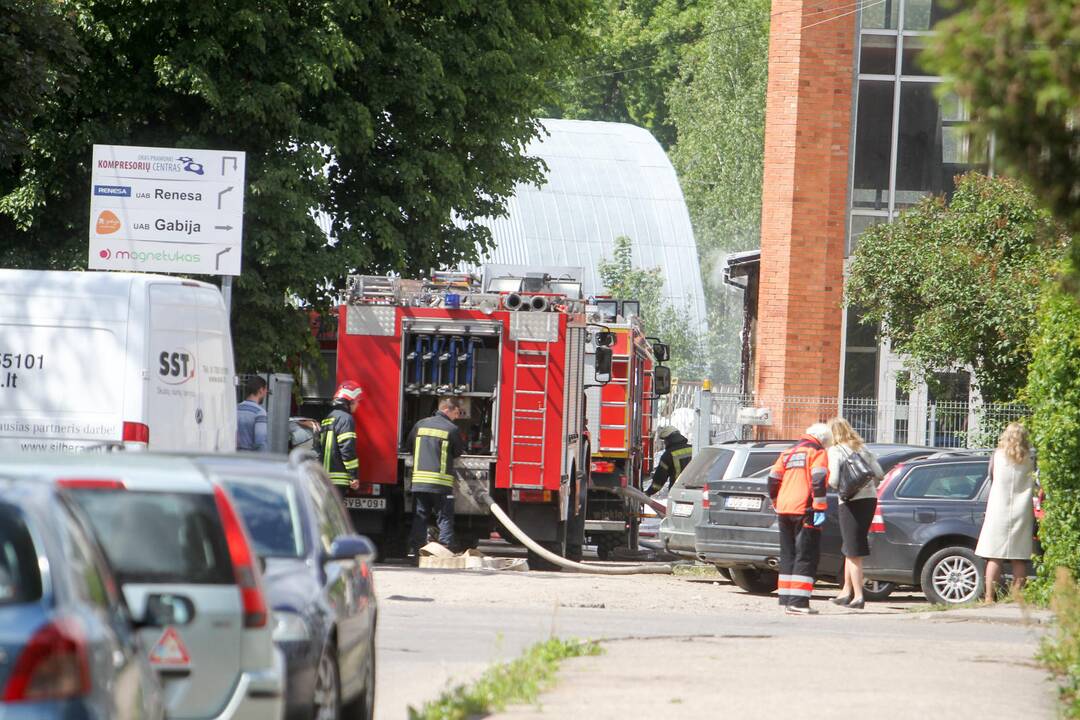 Gaisras ir dujų nuotekis Vilijampolėje