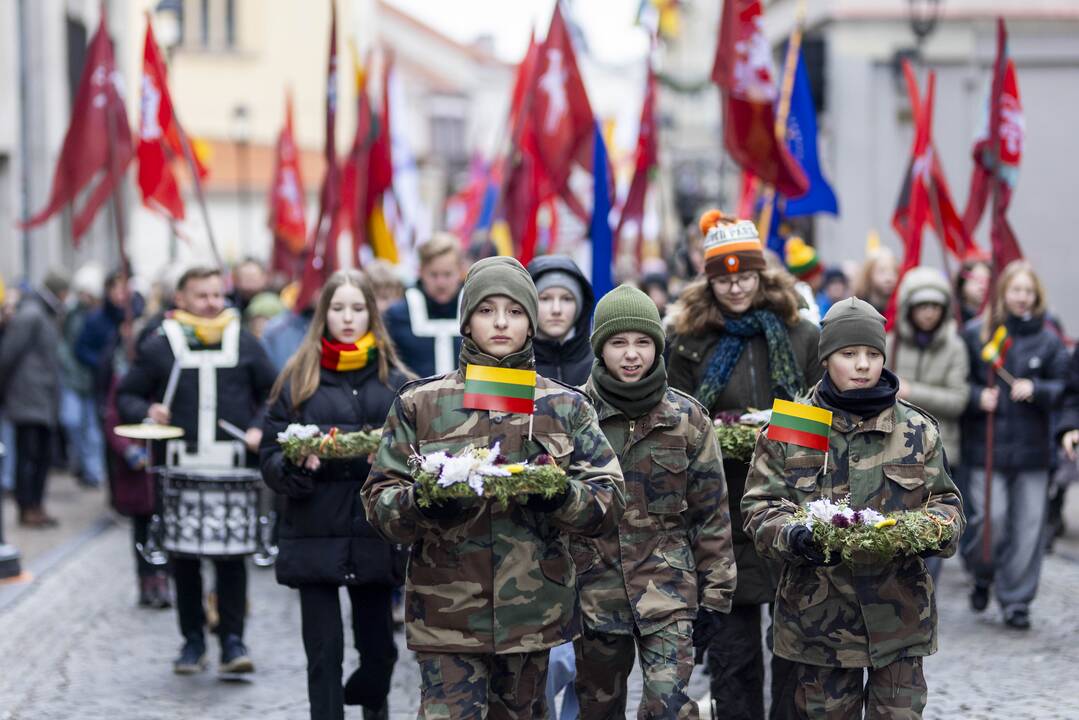 Šventinė jaunimo eisena „Lietuvos valstybės keliu“