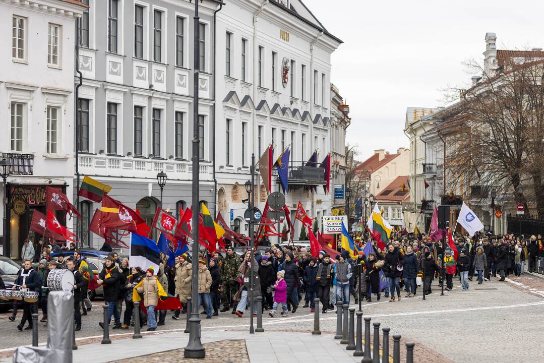 Šventinė jaunimo eisena „Lietuvos valstybės keliu“