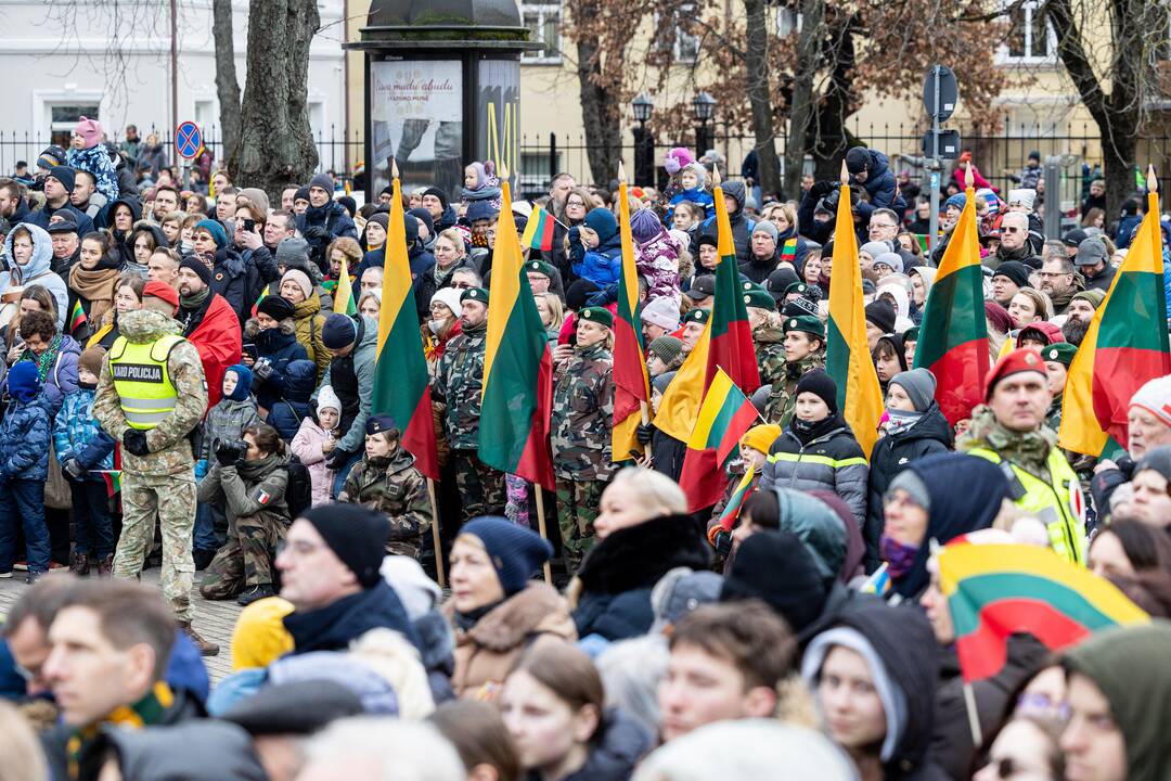 Trijų Baltijos valstybių vėliavų pakėlimo ceremonija