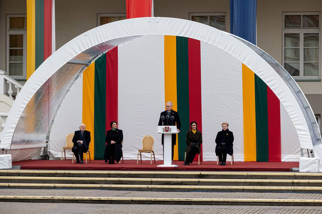 Trijų Baltijos valstybių vėliavų pakėlimo ceremonija