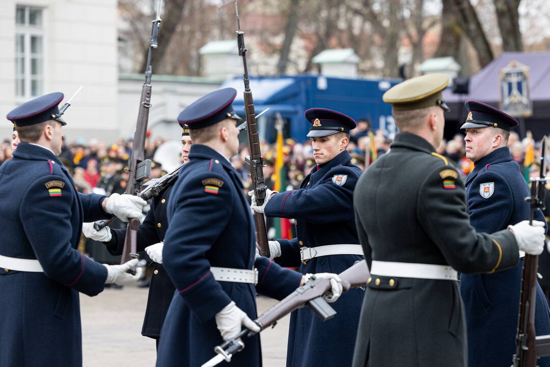 Trijų Baltijos valstybių vėliavų pakėlimo ceremonija