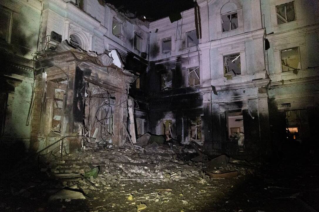 Charkive raketų atakų aukų skaičius išaugo iki dešimties