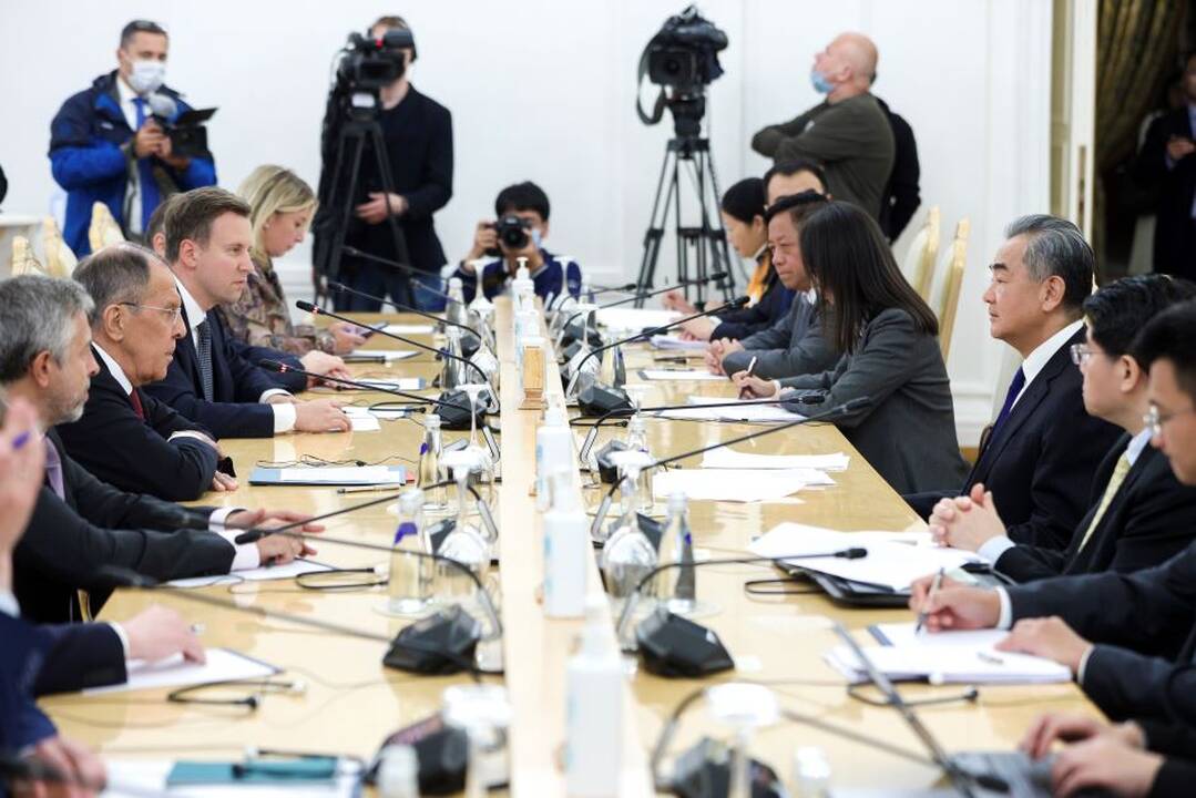 Rusija: Maskvos ir Pekino pozicijos dėl JAV ir karo Ukrainoje yra panašios