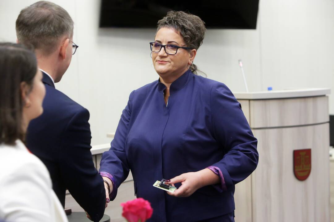 Nepasikeitė: Klaipėdos tarybos „Laisvės ir teisingumo“ frakcija, kurios nariai rinkimus laimėjo vedami R. Žemaitaičio, kol kas pavadinimo nepakeitė.