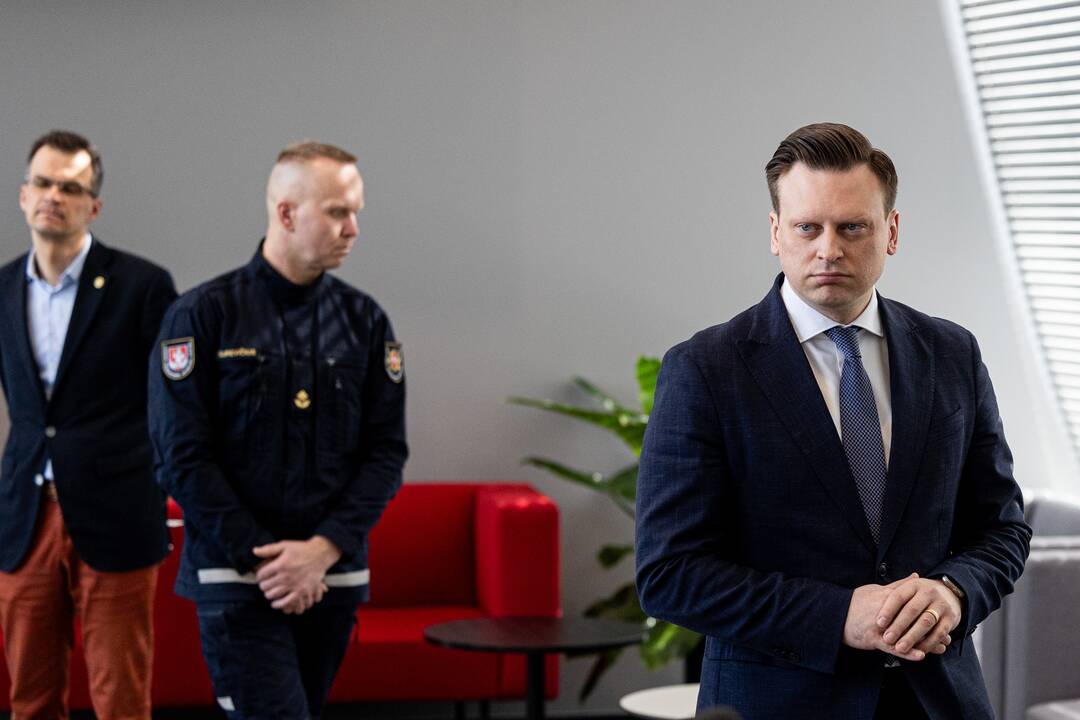 Spaudos konferencija dėl Vilniaus automobilių sąvartyne kilusio gaisro