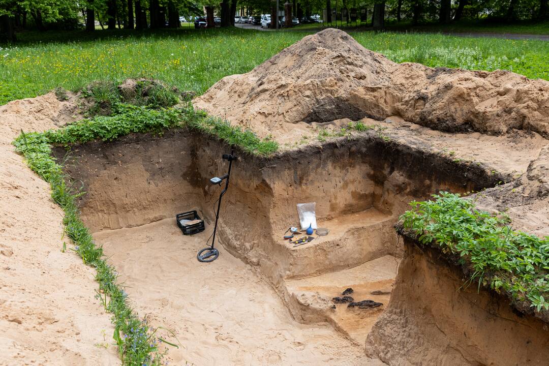 Verkių dvarvietėje pristatomas archeologinis atradimas