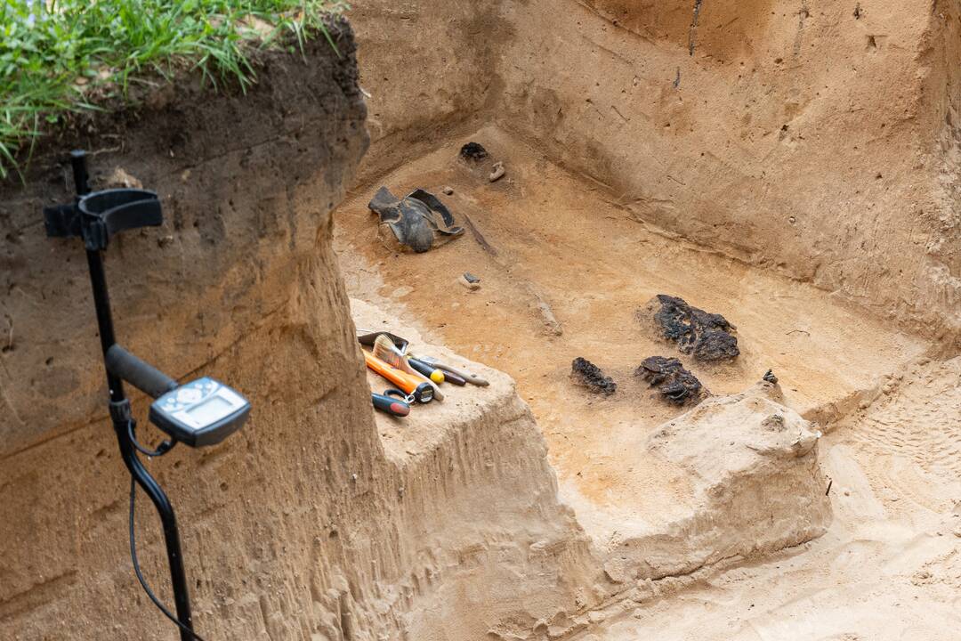 Verkių dvarvietėje pristatomas archeologinis atradimas