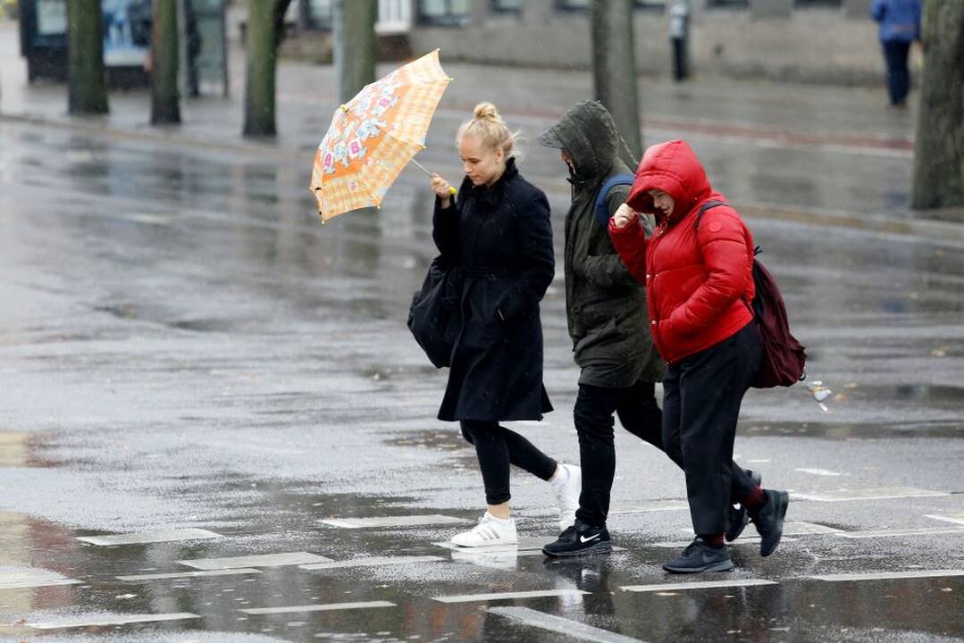 Rekomenduoja: šią savaitę dėl audringų ir lietingų orų prireiks ne tik skėčio, bet ir šiltesnių drabužių.