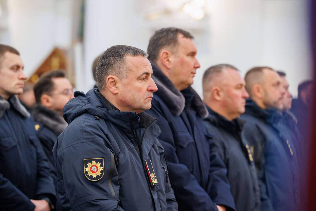 Gaisre žuvusio ugniagesio Rolando Venslauskio laidotuvės