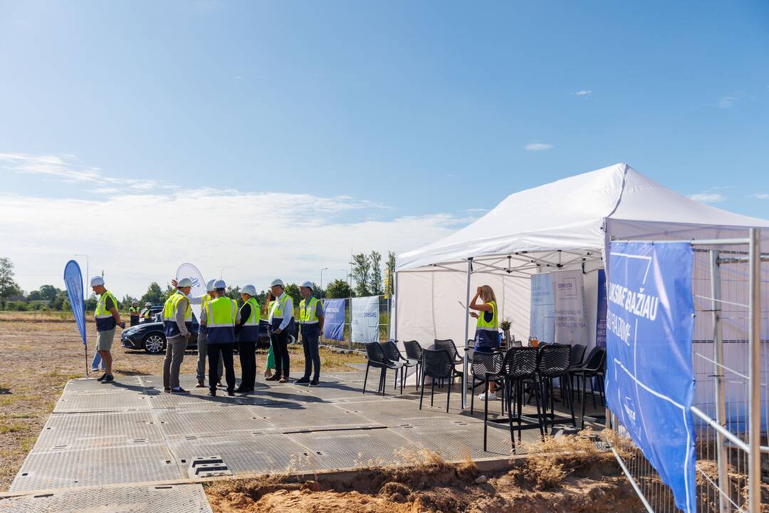 Kėdainių rajone pradėtas statyti logistikos sandėlis