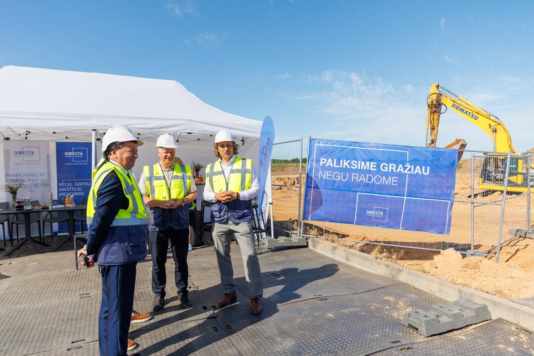 Kėdainių rajone pradėtas statyti logistikos sandėlis
