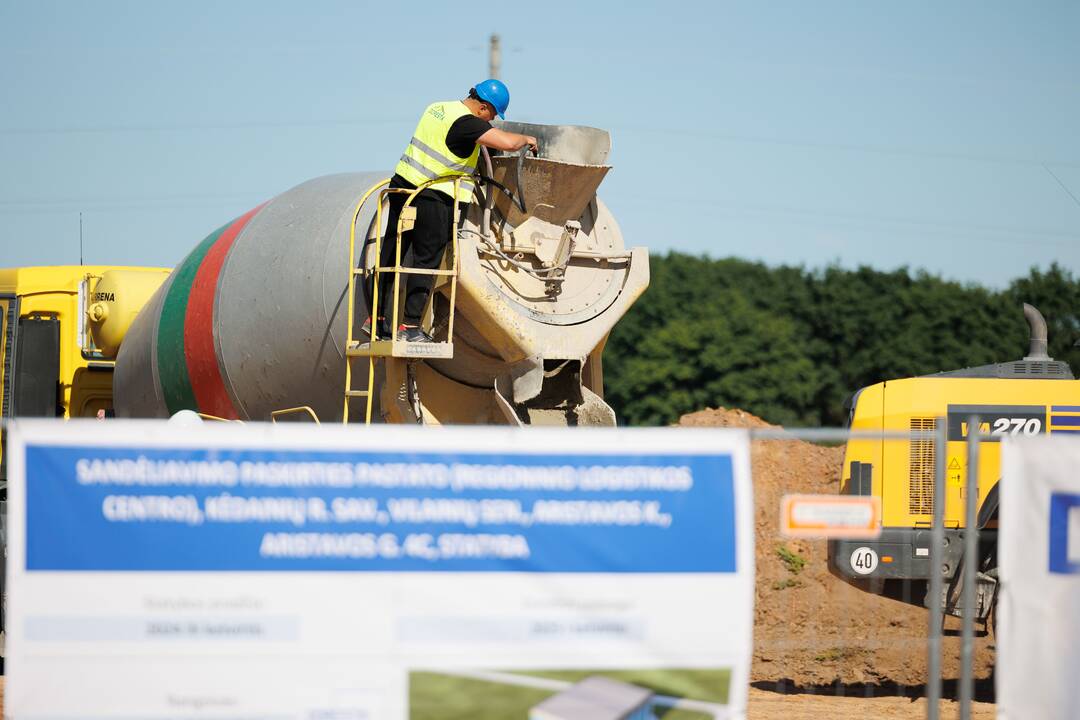 Kėdainių rajone pradėtas statyti logistikos sandėlis