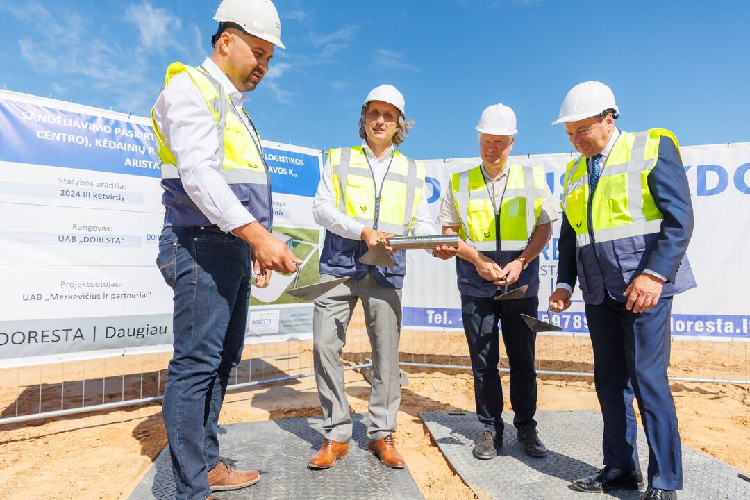 Kėdainių rajone pradėtas statyti logistikos sandėlis