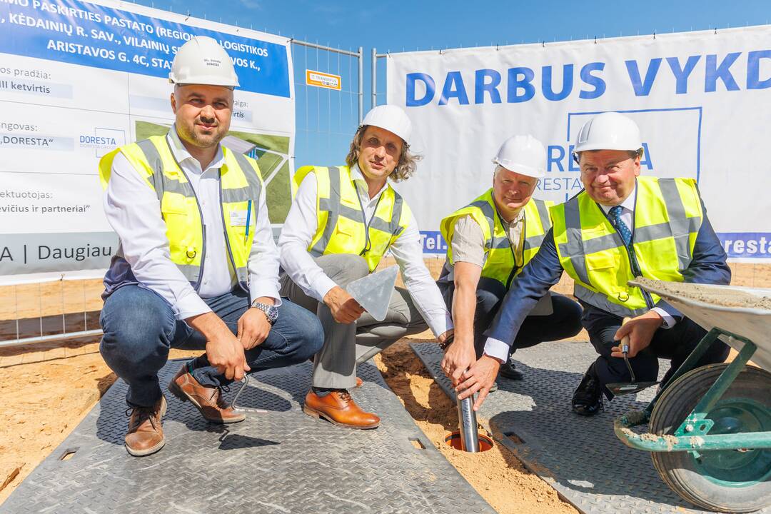 Kėdainių rajone pradėtas statyti logistikos sandėlis