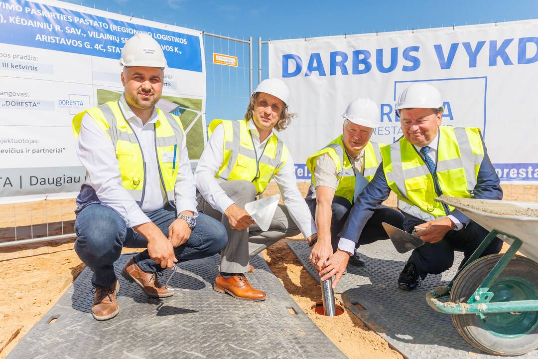 Kėdainių rajone pradėtas statyti logistikos sandėlis