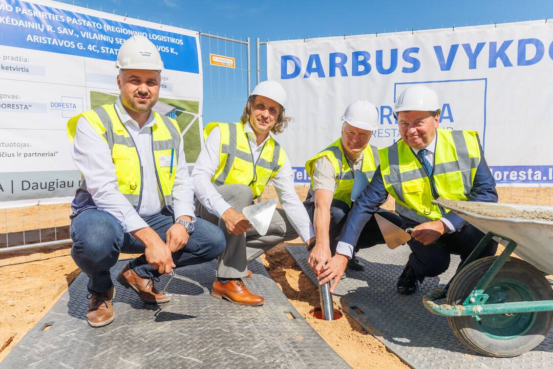 Kėdainių rajone pradėtas statyti logistikos sandėlis