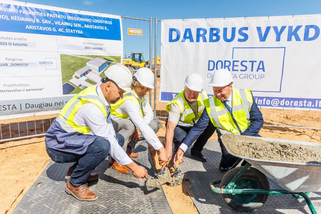 Kėdainių rajone pradėtas statyti logistikos sandėlis
