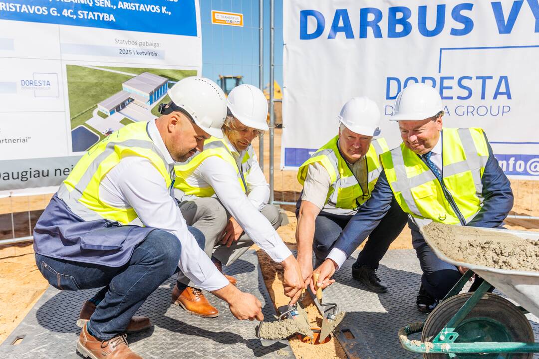 Kėdainių rajone pradėtas statyti logistikos sandėlis