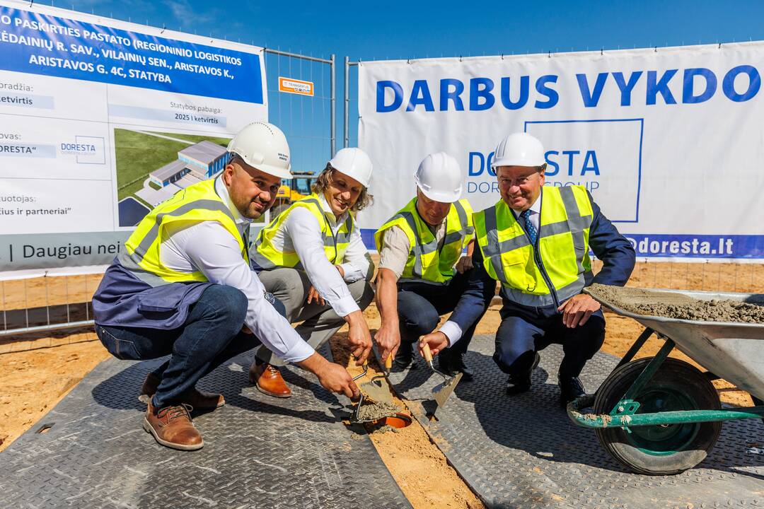 Kėdainių rajone pradėtas statyti logistikos sandėlis
