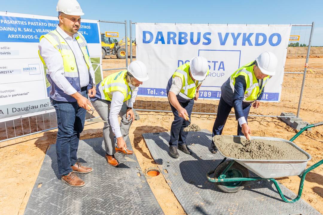 Kėdainių rajone pradėtas statyti logistikos sandėlis