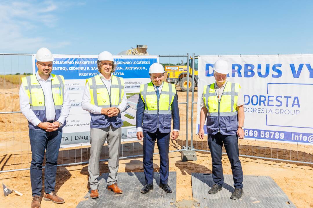 Kėdainių rajone pradėtas statyti logistikos sandėlis