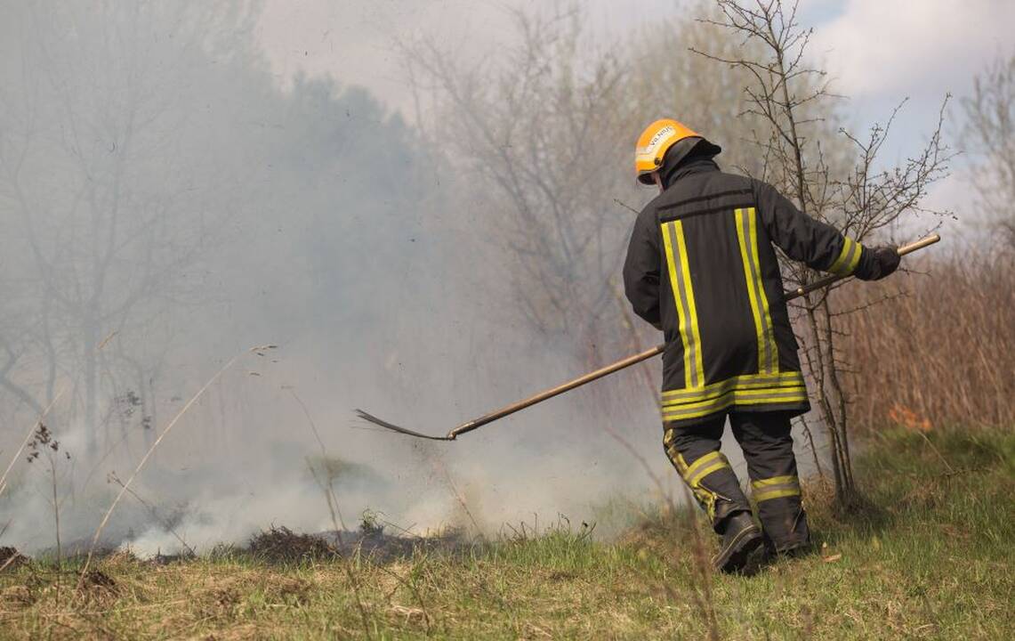 Ilgąjį Velykų savaitgalį žūčių ugnyje pavyko išvengti, tačiau degė pastatai, pernykštė žolė