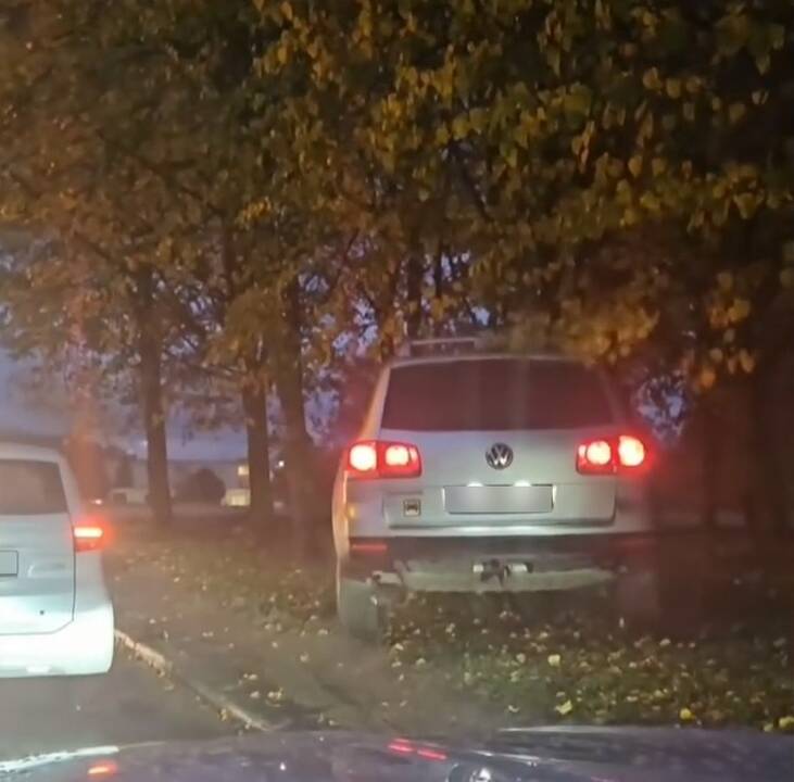 Nubaus: du vairuotojai sulaukė policijos dėmesio, kai gyventojai juos nufilmavo važinėjančius pėstiesiems skirtomis vietomis.
