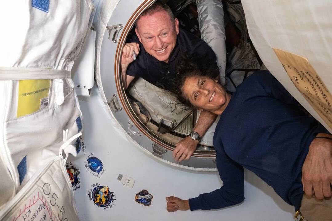 Suni Williams ir Barry'is Wilmore'as.