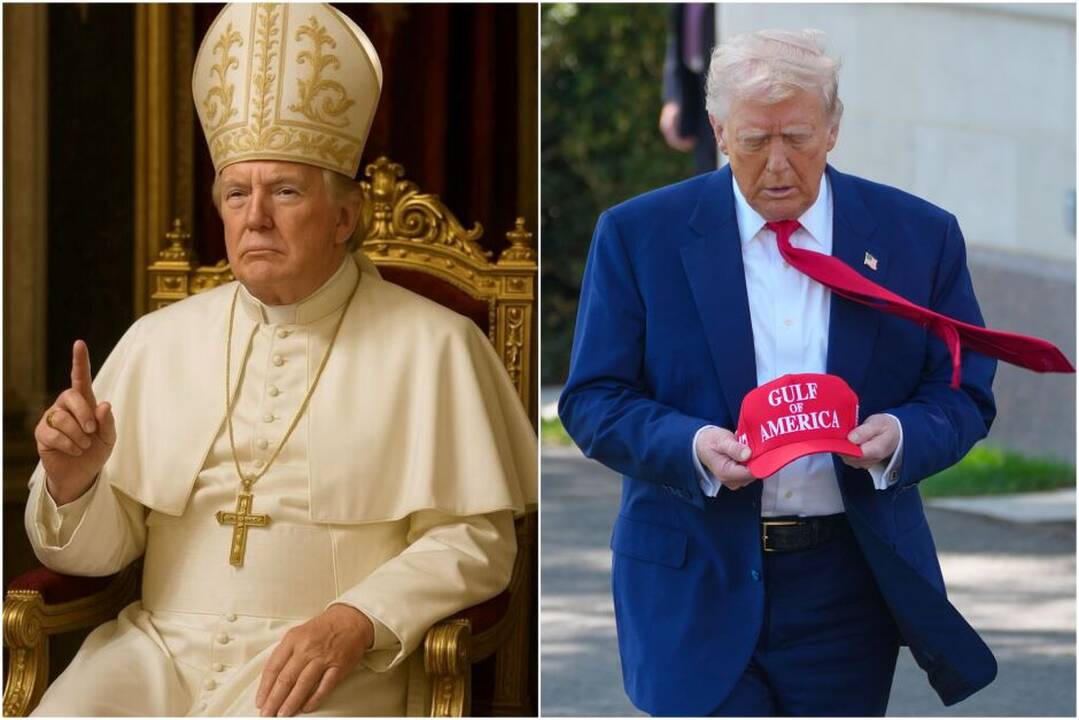 Po išreikšto noro „tapti popiežiumi“ – dar vienas Trumpo akibrokštas