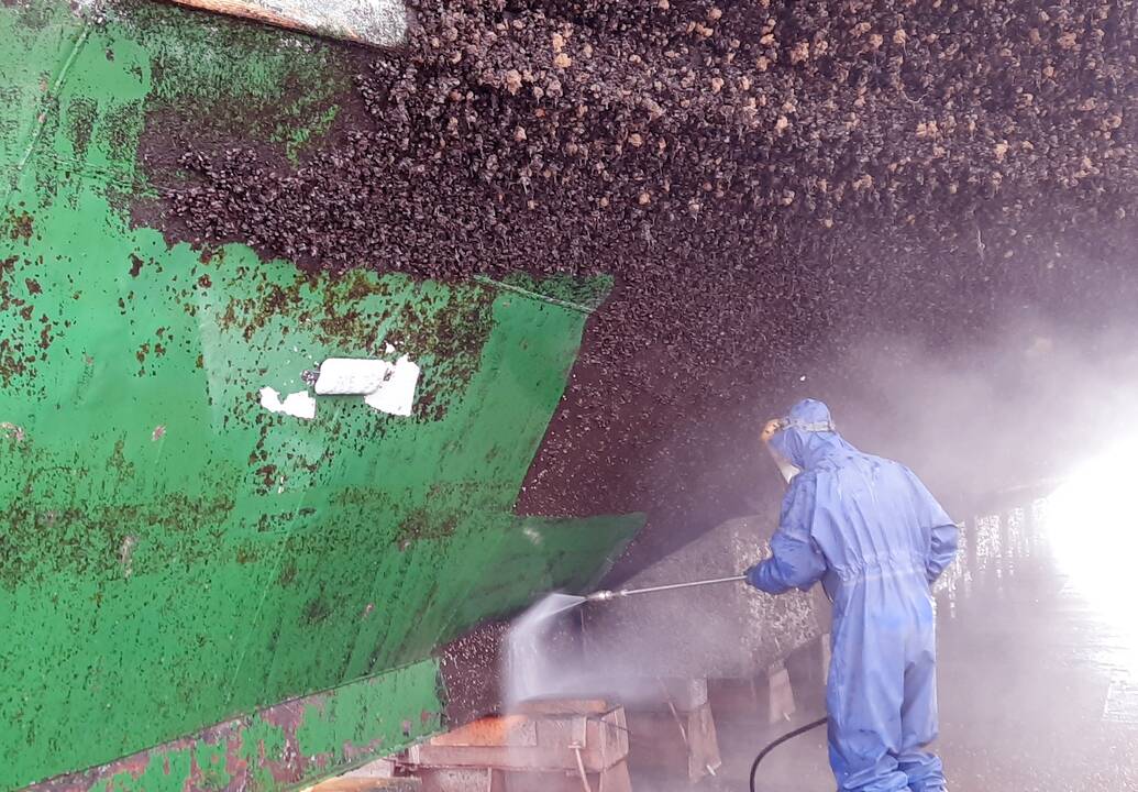 Laikas doke išnaudojamas didžiausią dėmesį ir darbų apimtis koncentruojant į povandeninę laivo dalį, tačiau sykiu yra atnaujinama ir medinė bortų apkala.