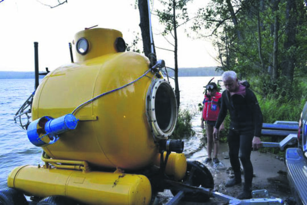 Konstrukcija: Kybartuose gyvenantis G.Pyragas susikonstravo batiskafą. 