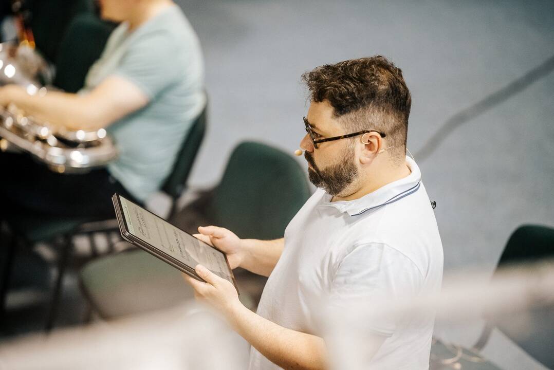 Mastas: „Kauno kantatos“ atlikėjams teko nemenkas iššūkis suderinti beveik 300 muzikų veiksmus.