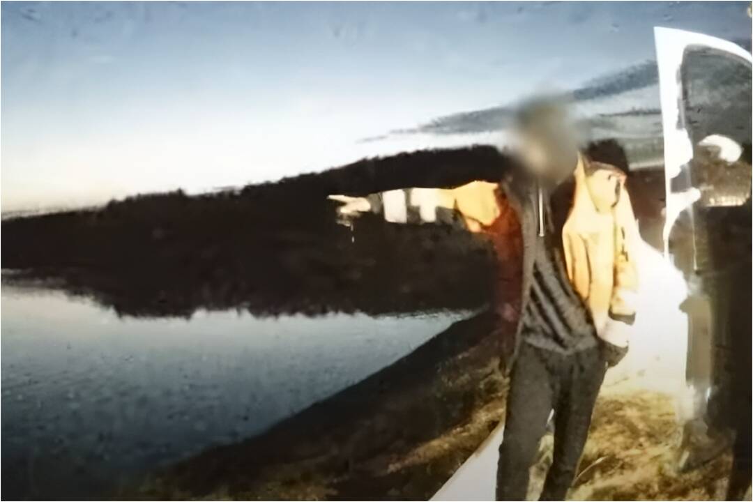 Kadras iš įvykio vietos.