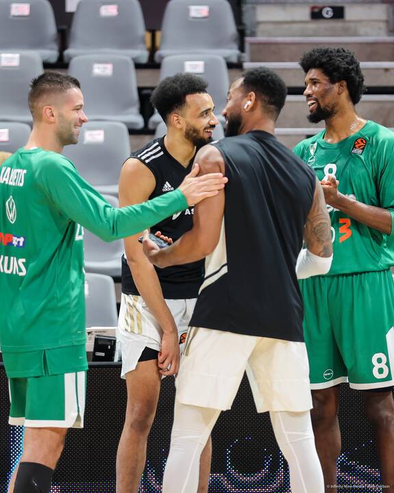 Statistika: „Žalgirio“ žaidėjai kovą su ASVEL krepšininkais dėl kamuolio laimėjo 33:23.